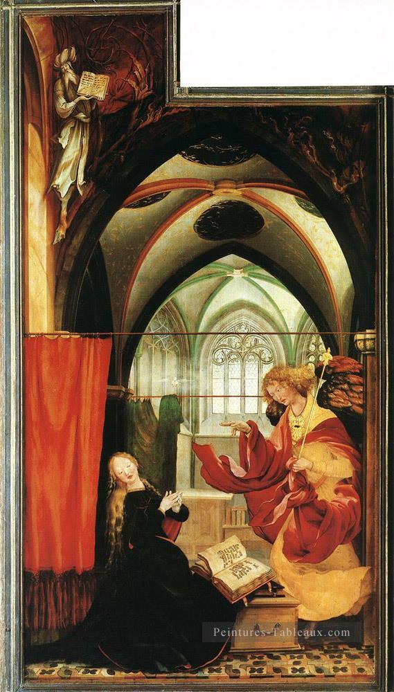 l’Annonciation Renaissance Matthias Grunewald Peintures à l'huile